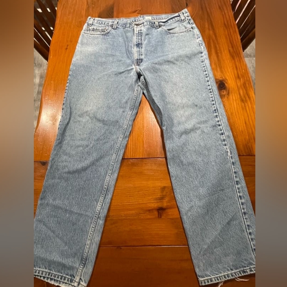 Levi's Vintage Mens Light Blue 100% Cotton Relaxed Fit Jeans Size 44 X 32 540 90